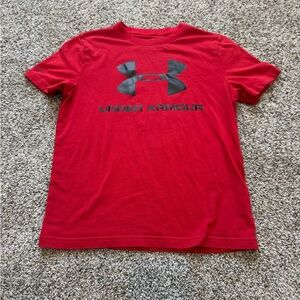 Kids Under Armour HeatGear Red Shirt